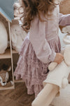 Amelia | Sateen Anglaise Dress | Lilac