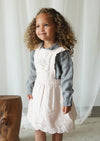 Elea | Corduroy Cotton Anglaise Dress | Primrose