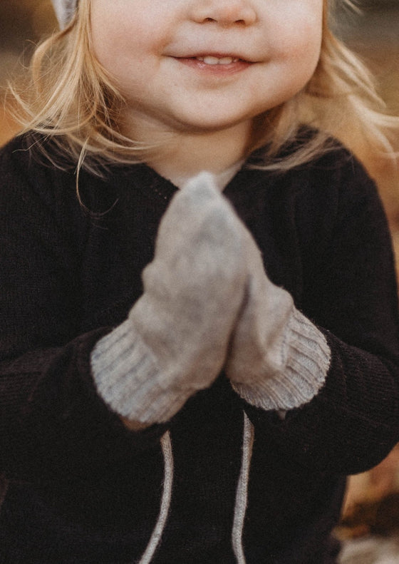 Cashmere & Merino Wool Gloves | Grey Merle