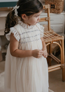  Scarlett | Cotton Tulle Dress | Vintage Cream